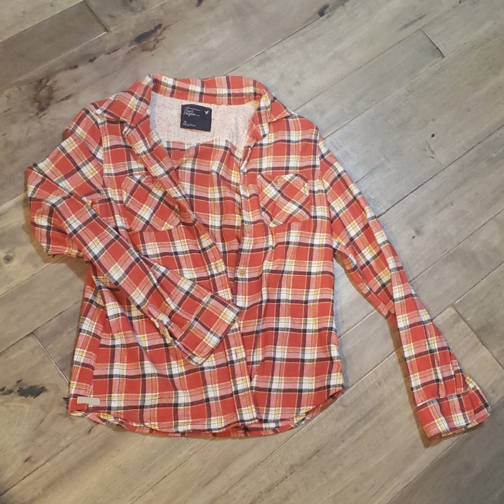 Orange plaid
